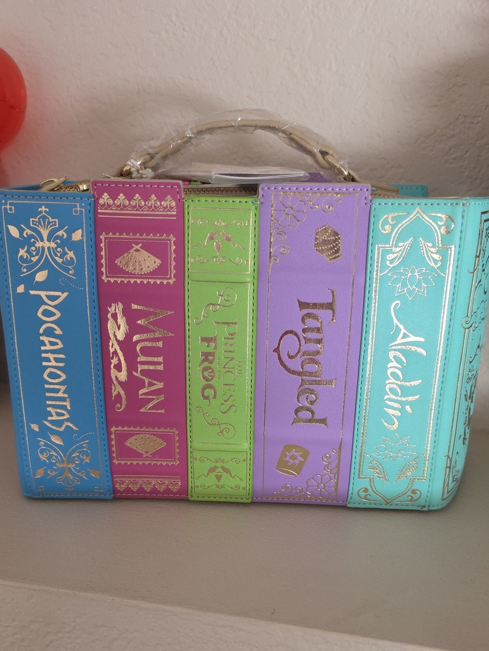 Multicolor Storybook Novelty Crossbody Bag - Women